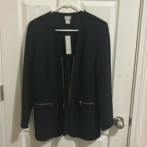Chico’s thick zipper jacket